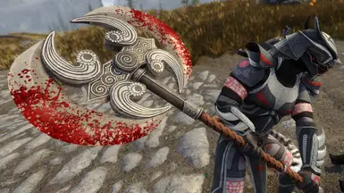 Bloody BattleAxe wearing the Bloodmoon variant (2k)