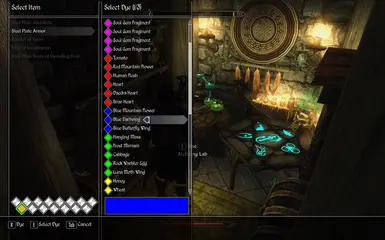 Dye Menu