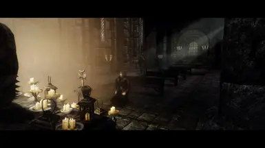 Ulfric praying in Temple of Talos