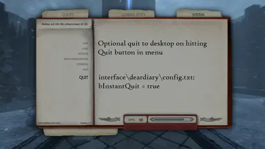 Optional instant quit from System menu