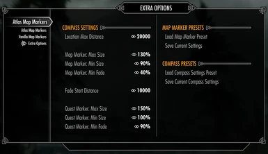 Compass Settings & Presets