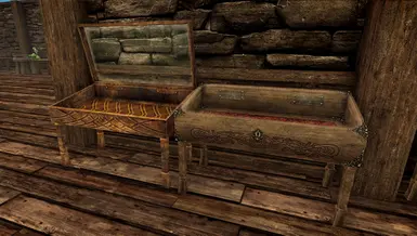 Optional Ancient Dwemer Metal and Rustic Display Cases