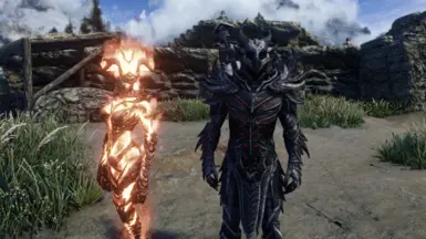Flame Monarch and Dremora Lord
