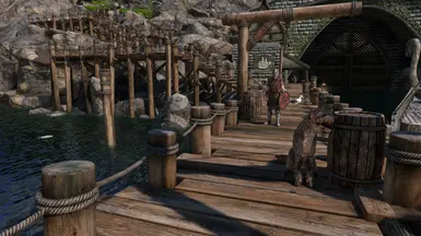 Skyrim 3D docks with better ropes