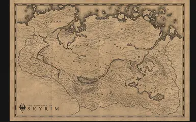 Skyrim map by Aesoterik