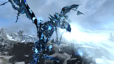 Frostwyrm in daylight