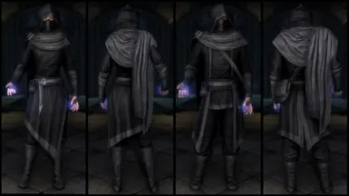 Black Mage College Robes  (Light & Cloth)