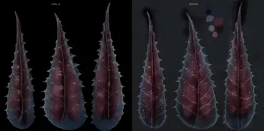 vanilla vs new, vanilla is only 1k, scaled same to show design