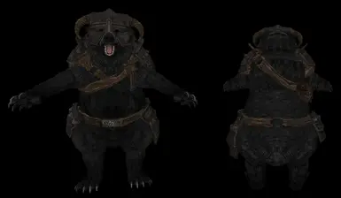 Black Dovahbear - Fully Armored (Retex)