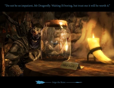 HQ Inigo and Mr Dragonfly wait