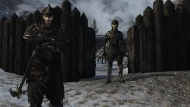 Thalmor Armor (front) and Thalmor Light Armor (back)