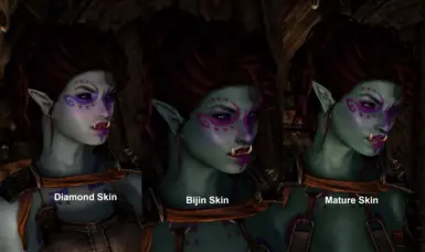 Skin Texture Comparison. All screenshots taken with SC hair textures