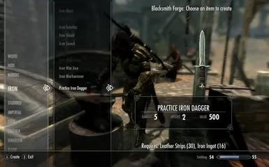 Practice Iron Dagger