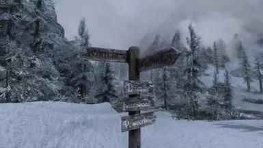 Crossroads near the bridge west of Windhelm