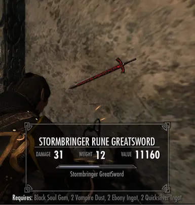 Stormbringer Greatsword recipe