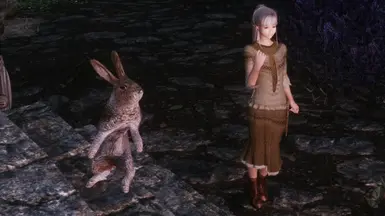 a girl and a rabbit 02