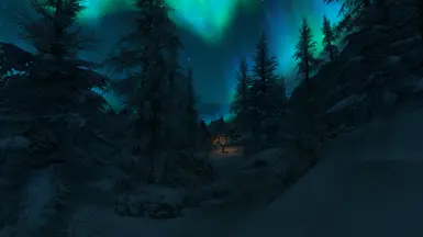 clear aurora night