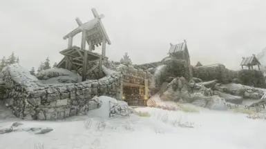 Snowing in Whiterun with Seasons of Skyrim SKSE