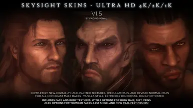 SkySight Skins - Ultra HD 4K 2K Male Textures and Real Feet Meshes