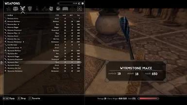 Wyrmstone Mace - Inventory View