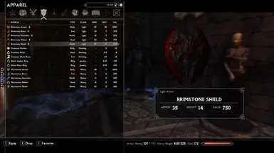 Brimstone Shield - Inventory View