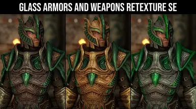 Glass Armors and Weapons Retexture SE