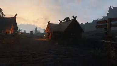 v0.1 Whiterun light fog sunset