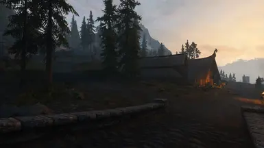 v0.1 Whiterun light fog sunset