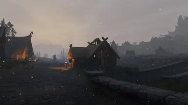 v0.1 Whiterun light snow sunset