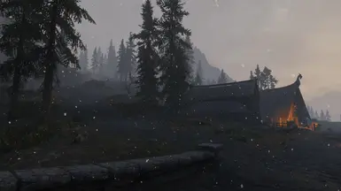 v0.1 Whiterun light snow sunset