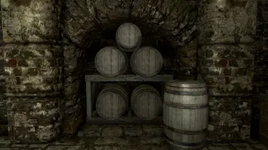 Nicely Stacked Barrels in training room