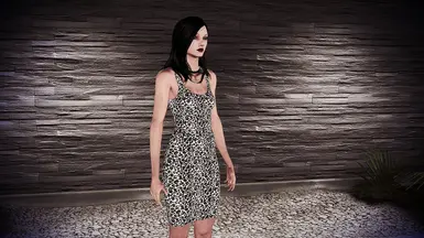 White Leopard Dress