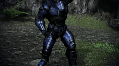 Shepard Blue From Ashes Armor