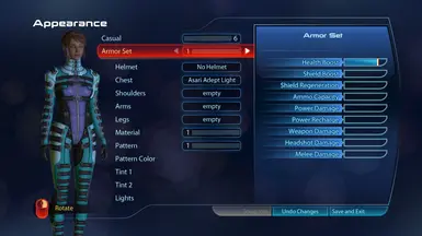 Customizable Asari Adept Light