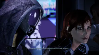 FemShep/Tali goodbye scene in Citadel DLC