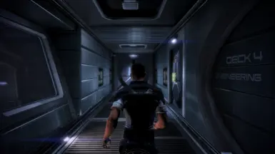 MaleShep with FemShep's running animation