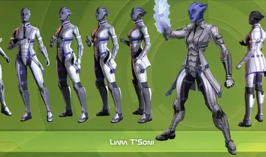 Concept art Liara has no heavy makeup