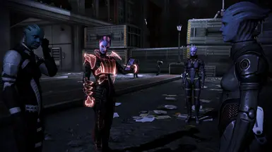 Coreen Lemaes and her Asari Commandos