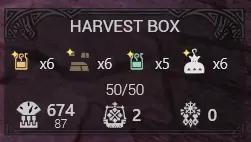 Harvest Box Widget - Compact