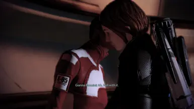 Gianna Parasini gives FemShep a kiss