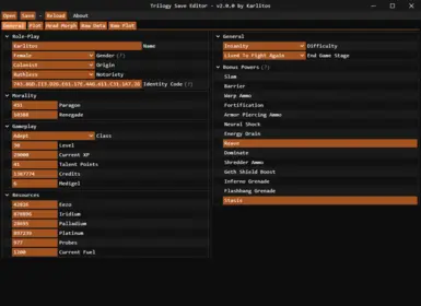 Trilogy Save Editor