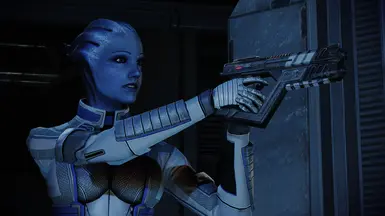 Original DLC outfit kept during the story quests. Mass Effect 3 head consistency.