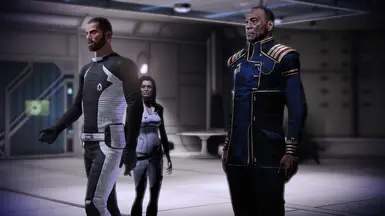 Anderson Mass Effect 3 consistent head and dress blues.