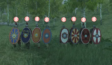 Different Roman Shield Patterns