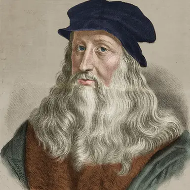 Leonardo da Vinci as wanderer