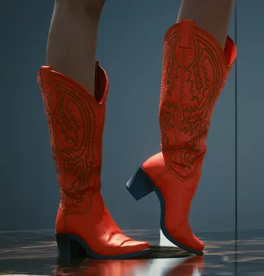 Request - Cowboy boots, replaces pink variant