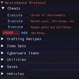 Braindance Protocol - A Utilities and Cheats GUI