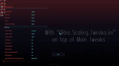 With Res Scaling Tweaks (plus main tweaks)