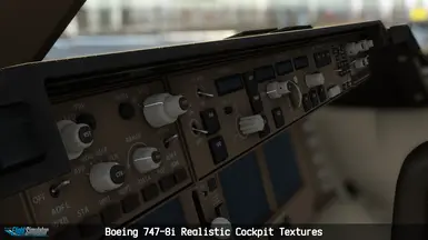 Boeing 747-8i Realistic Cockpit Textures