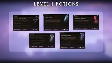 Level 1 Potions